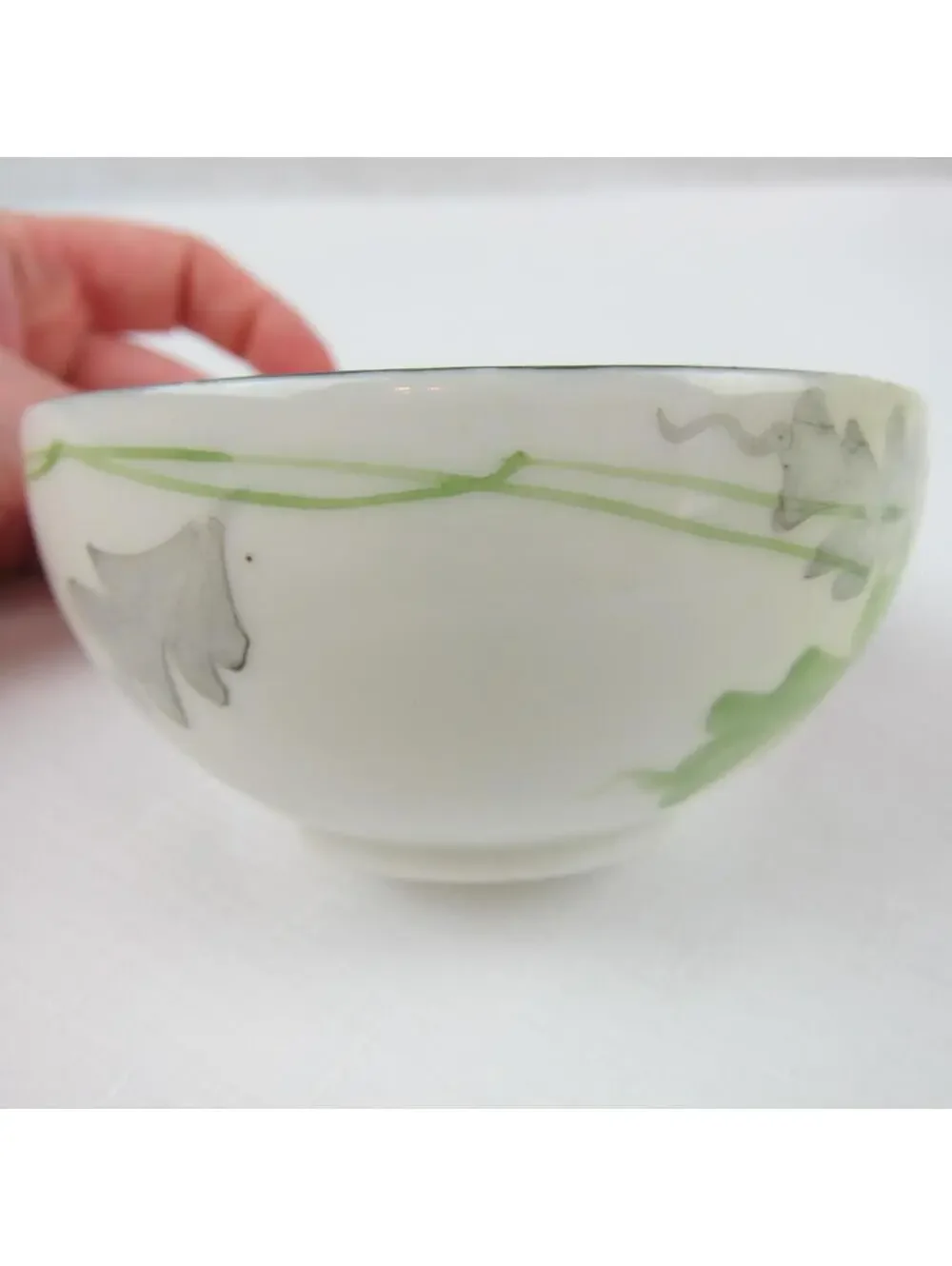 Antique Te-Oh Nippon Porcelain Tea Cup & Saucer Set Poppy Flower RARE